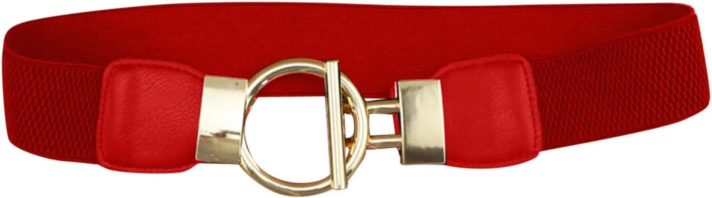 Womens Vintage Belt Wide Stretch Waist Belts Waistband for Jeans Dresses
