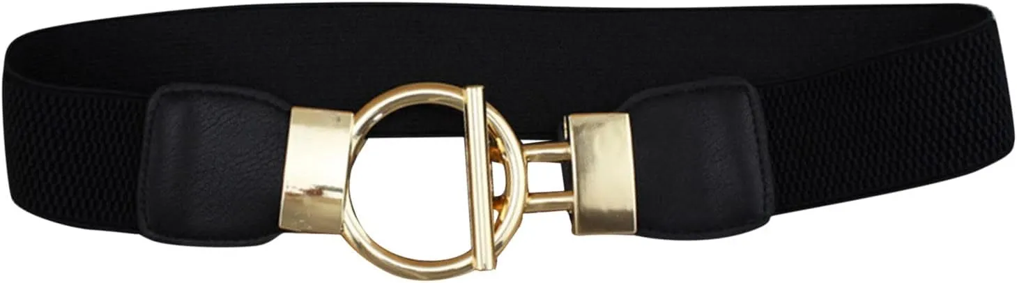Womens Vintage Belt Wide Stretch Waist Belts Waistband for Jeans Dresses