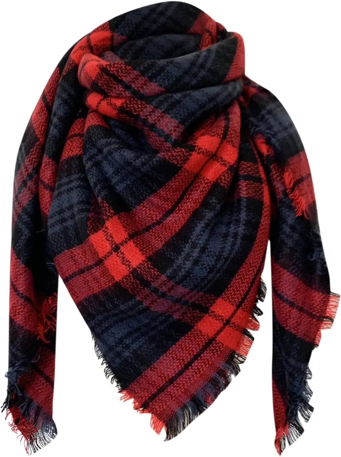 Women's Winter Warm Increase Double-Sided Colorful Scarf Shawl Scarfs for Men