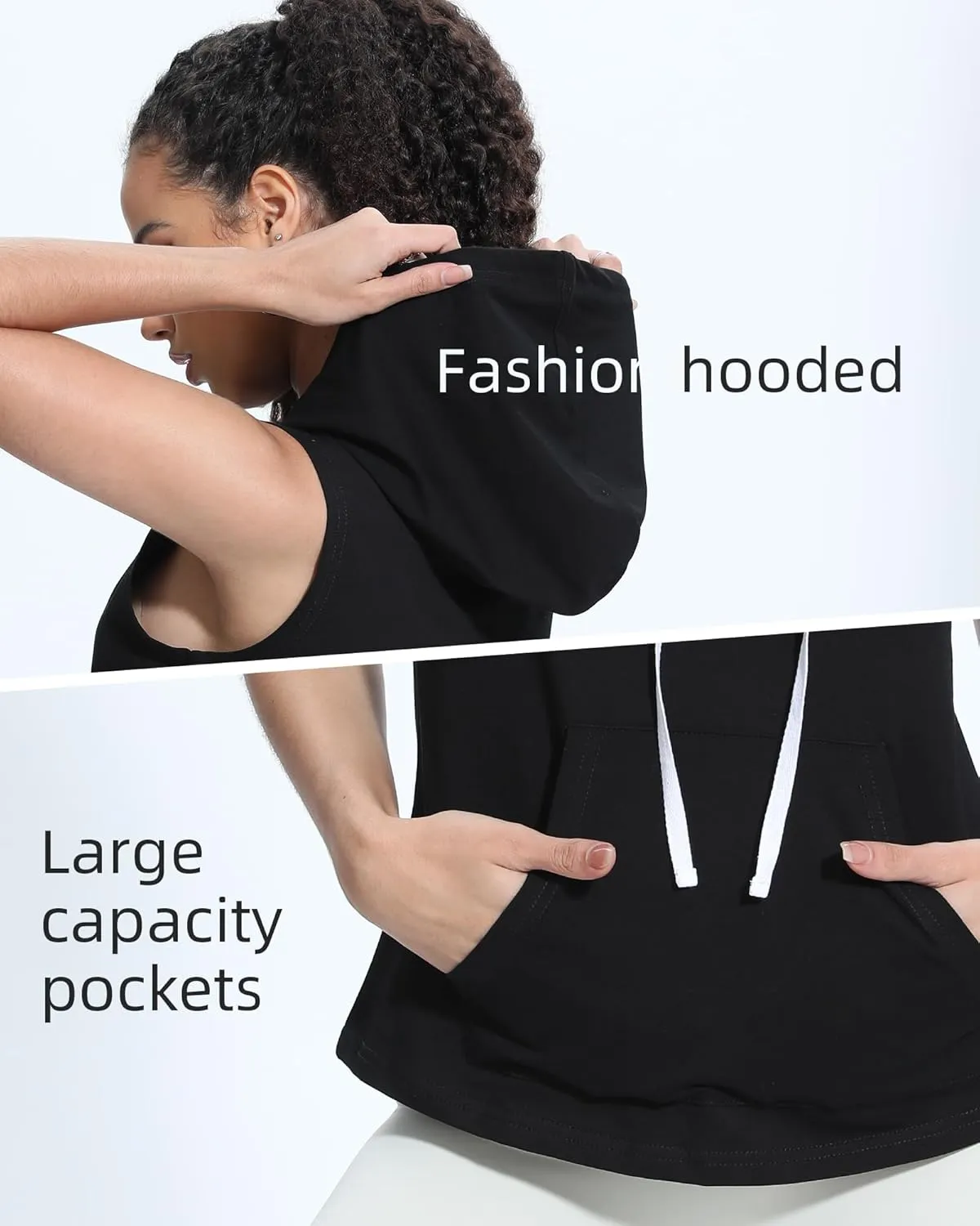 Xeoxarel Women's Sleeveless Vest Hoodies Tank Top (S-XL)