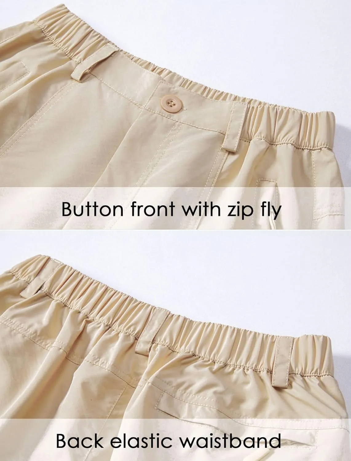 XinYangNi Women's Hiking Cargo Lightweight Shorts for Women 7" Quick Dry Casual Summer Golf with Zipper Pockets