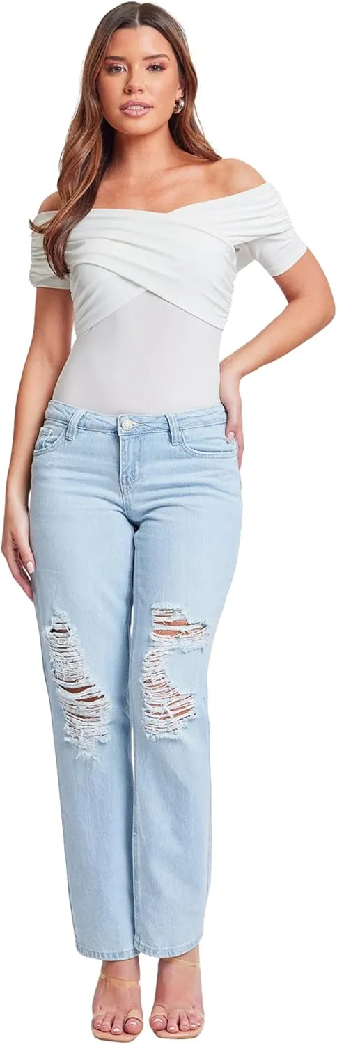 YMI Women's Dad Fit Jeans, P102376
