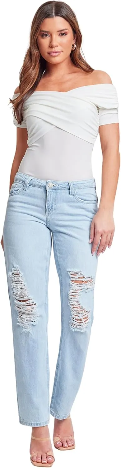 YMI Women's Dad Fit Jeans, P102376